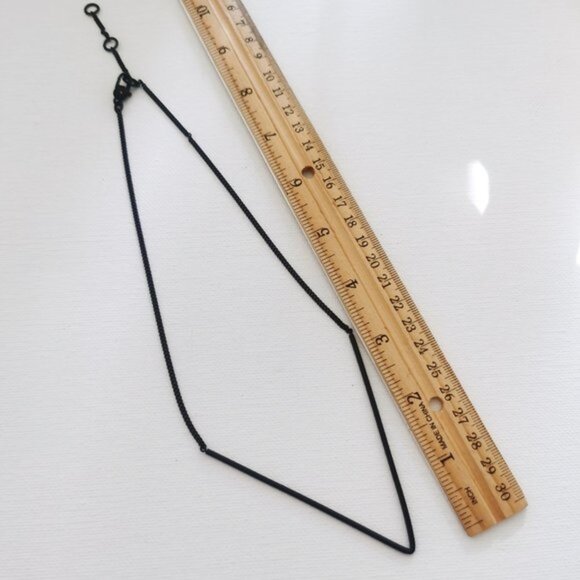 Marc by Marc Jacobs V Pendant Necklace Black - Picture 1 of 5